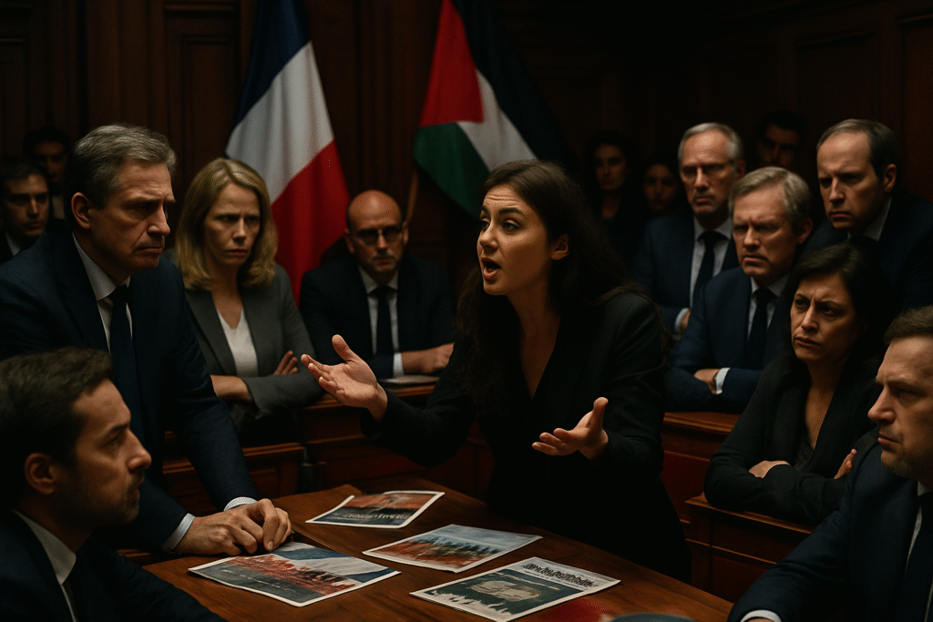 sarah knafo, membre de reconquête, estime que la reconnaissance de l'état palestinien profite au clientélisme politique en france. découvrez son analyse des enjeux et des stratégies qui animent la classe politique autour de cette question.