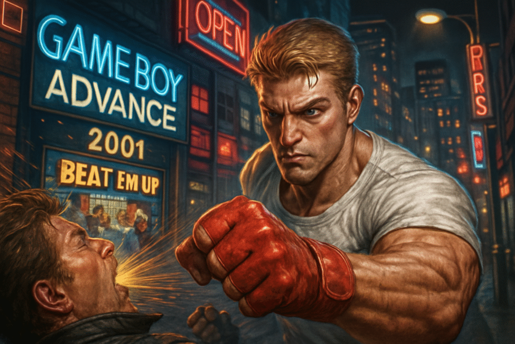 découvrez le grand retour de final fight one, le légendaire jeu de beat 'em up, revisité pour la game boy advance en 2001. replongez dans l'action intense qui a marqué toute une génération de joueurs.