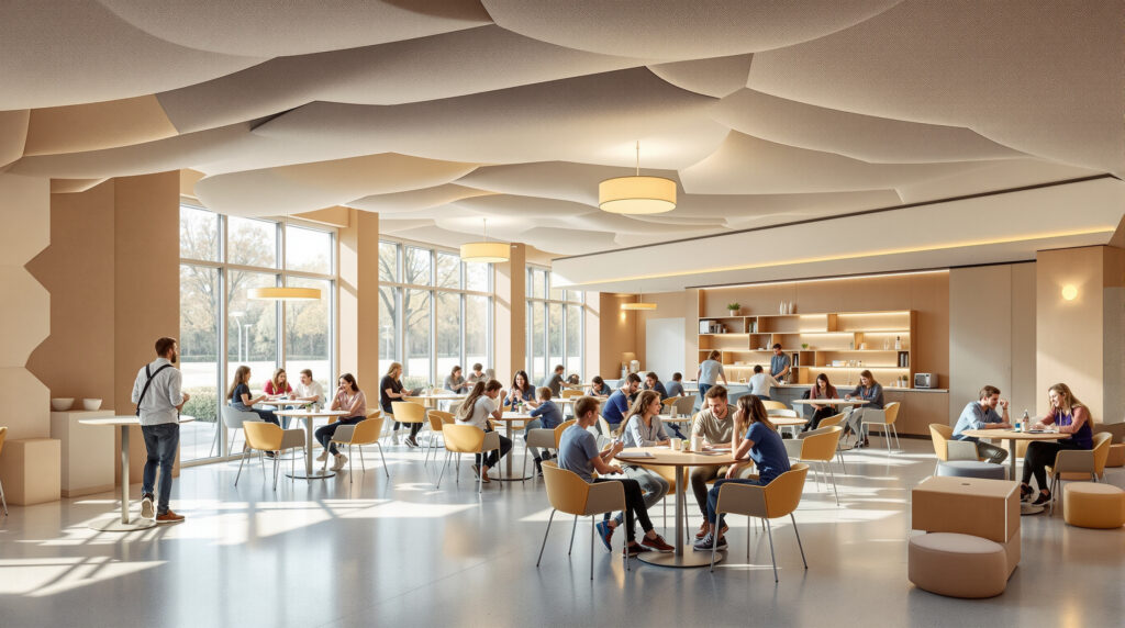 découvrez comment la nouvelle cantine scolaire de nemours en seine-et-marne offre un environnement plus calme et confortable aux élèves, grâce à des aménagements innovants qui réduisent efficacement le bruit.