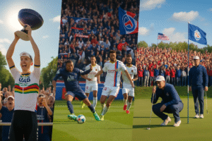 revivez un week-end sportif intense : pogacar décroche un nouveau titre mondial, le psg et l’ol engrangent des points précieux en ligue 1, tandis que la ryder cup se termine sur une note pleine de suspense.