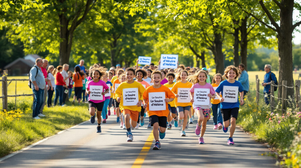 les élèves de l'école de bonnebosq organisent une course solidaire pour soutenir l'association le sourire d'hélèna. un bel engagement pour la bonne cause au cœur de la commune !