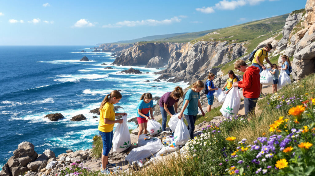 découvrez comment les élèves de l'école sainte-trinité à falaise s'investissent pour la planète en participant activement à une opération de ramassage de déchets, sensibilisant ainsi à la protection de l'environnement.