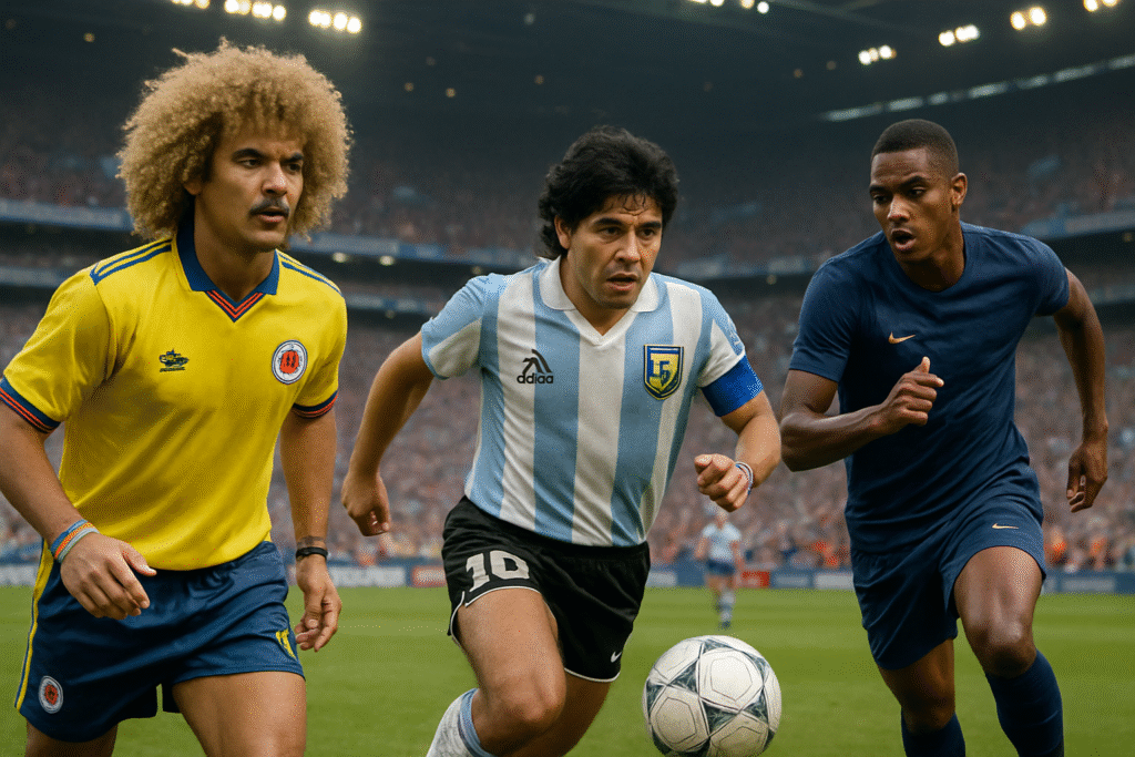 explorez les parcours fascinants de trois légendes du football, de l'icône diego maradona à l'infatigable lucho herrera, sans oublier le talent émergent elye wahi. plongez dans leurs histoires, exploits et héritages uniques sur le terrain.