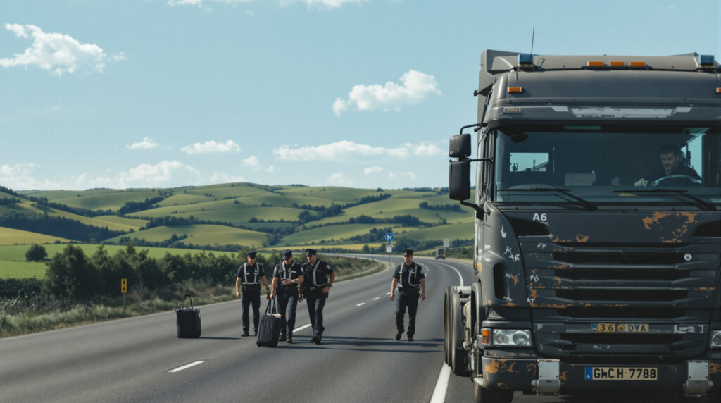 un camion suspect a été intercepté par les douanes près de lyon sur l'a6. découvrez comment les autorités ont élucidé l'identité mystérieuse du conducteur et les circonstances de cette intervention.