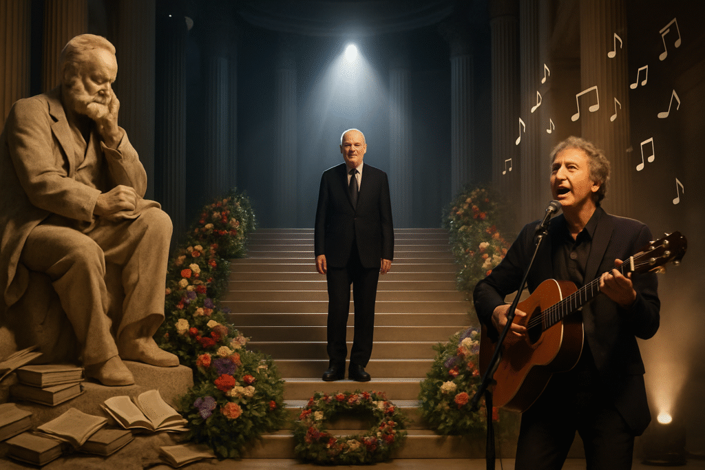 découvrez un hommage émouvant à robert badinter, honoré au panthéon avec des lectures de victor hugo et la musique de julien clerc, retraçant son engagement pour la justice et l'abolition de la peine de mort.