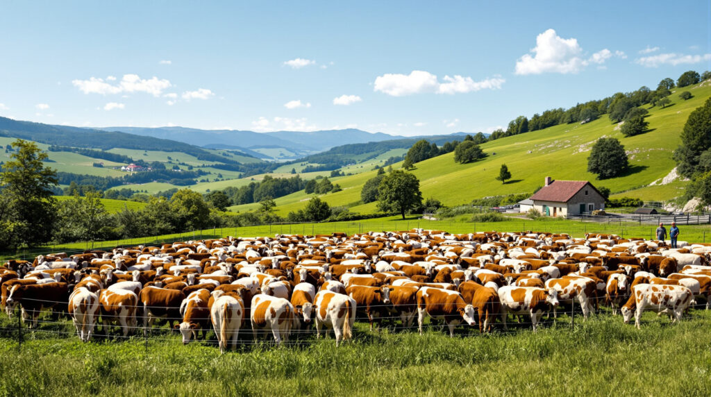 dans le jura, plus de 180 vaches ont été placées en quarantaine après la découverte de deux foyers de dermatose nodulaire. découvrez les mesures prises pour limiter la propagation de cette maladie bovine.