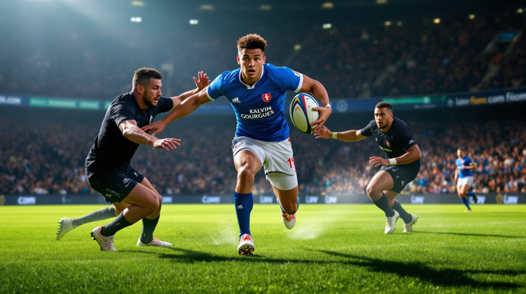 découvrez kalvin gourgues, la nouvelle étoile toulousaine du rugby : un essai éblouissant, trois défenseurs dépassés et 12 courses percutantes avec le ballon. une performance exceptionnelle à ne pas manquer !