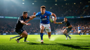 découvrez kalvin gourgues, la nouvelle étoile toulousaine du rugby : un essai éblouissant, trois défenseurs dépassés et 12 courses percutantes avec le ballon. une performance exceptionnelle à ne pas manquer !