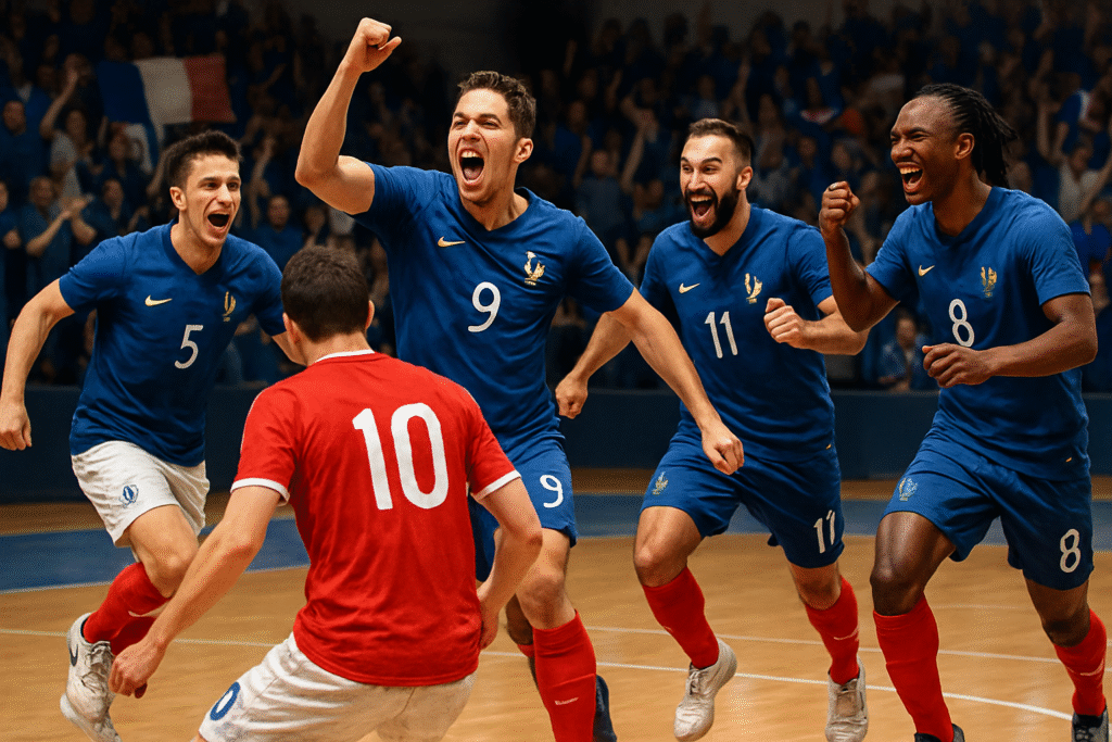 revivez le succès des bleus du futsal face à la tchéquie lors d'un match amical intense. découvrez les moments forts et les performances qui ont mené la france à la victoire !