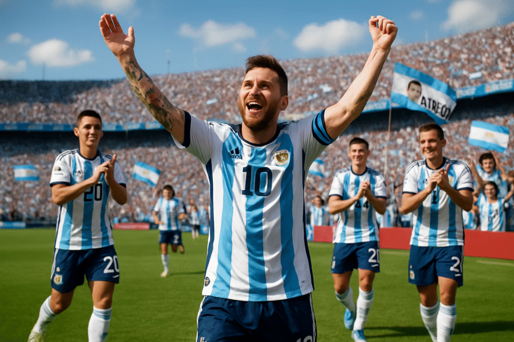lionel messi marque l'histoire en établissant un nouveau record mondial lors de la victoire impressionnante de l'argentine face à porto rico en match amical. découvrez les détails de cet exploit exceptionnel.