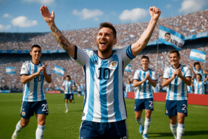 lionel messi marque l'histoire en établissant un nouveau record mondial lors de la victoire impressionnante de l'argentine face à porto rico en match amical. découvrez les détails de cet exploit exceptionnel.