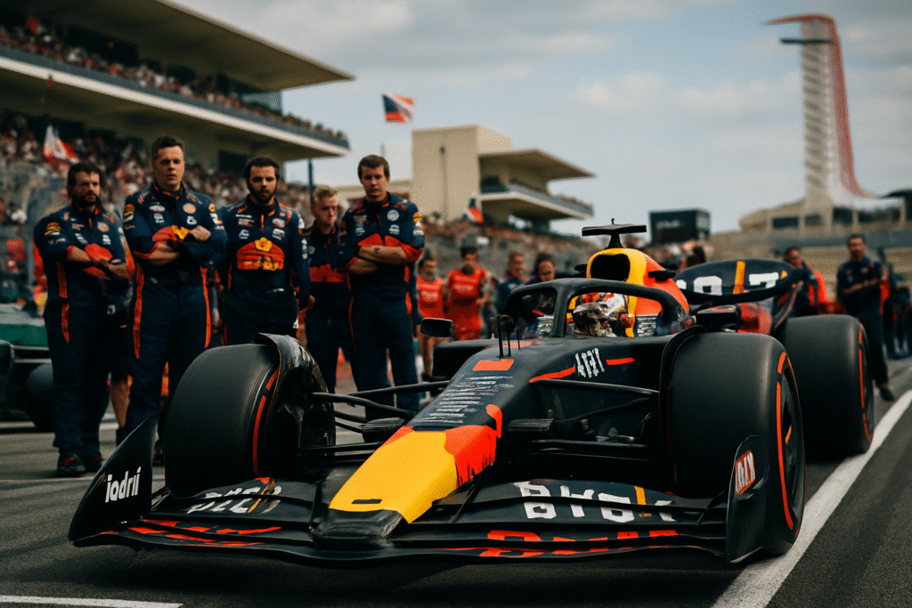 red bull a été sanctionnée d'une amende de 50 000 euros suite à une infraction sur la grille de départ lors du grand prix d'austin. découvrez les détails de la décision et ses implications pour l'équipe.