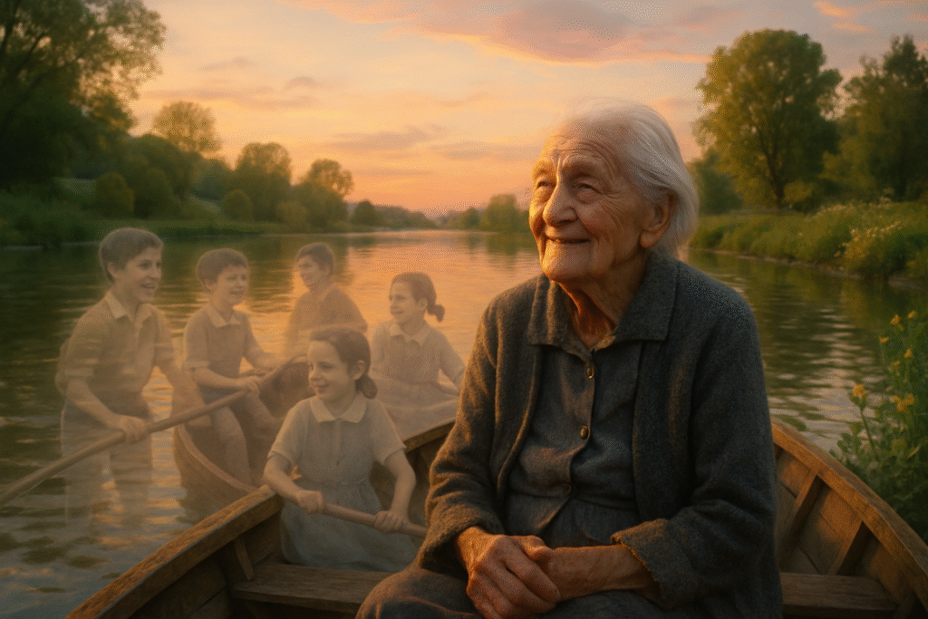 découvrez l’histoire touchante de renée, centenaire du loiret, qui partage avec émotion ses souvenirs d’enfance et son voyage nostalgique en barque pour aller à l’école à travers la meuse.