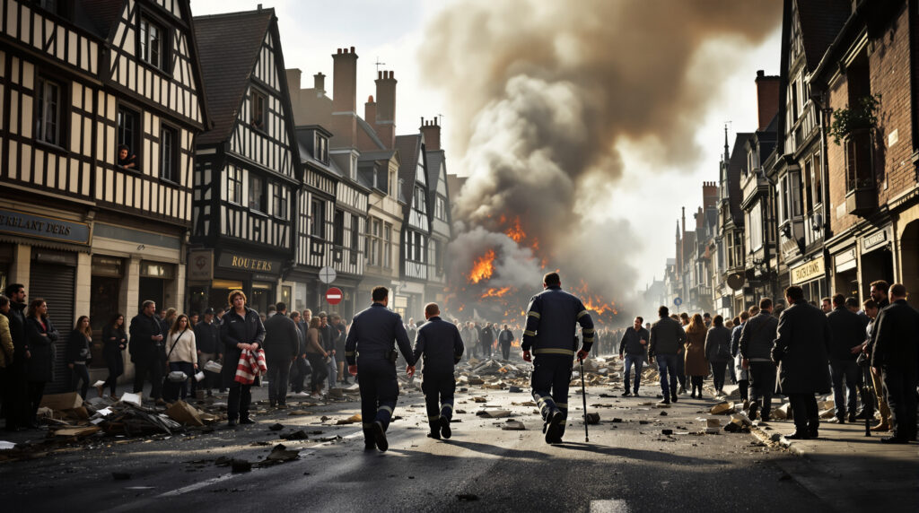 Rouen sous le choc : Une explosion inexplicable fait deux blessés et suscite l'inquiétude des riverains 1 une explosion mystérieuse à rouen a blessé deux personnes, semant la panique chez les riverains. découvrez les premiers éléments de l'enquête et les réactions face à cet incident inquiétant.