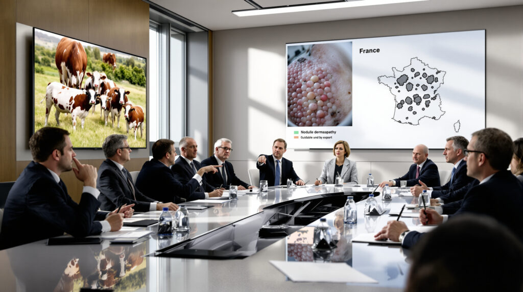 la france décide de suspendre l’exportation de bovins pour lutter contre la dermatose nodulaire, une maladie qui menace le cheptel national. découvrez les raisons et les conséquences de cette mesure choc sur le secteur bovin.