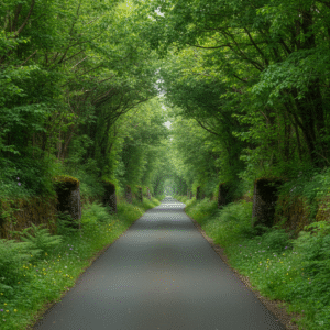 découvrez la transformation d'une ancienne voie ferrée à caen en une piste cyclable verdoyante, idéale pour des balades et trajets agréables sous les arbres.