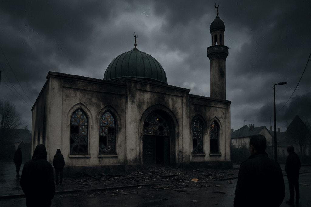 après un incendie dévastateur, la mosquée proche d'orléans lutte contre de nouvelles menaces, suscitant inquiétude et solidarité dans la communauté locale.