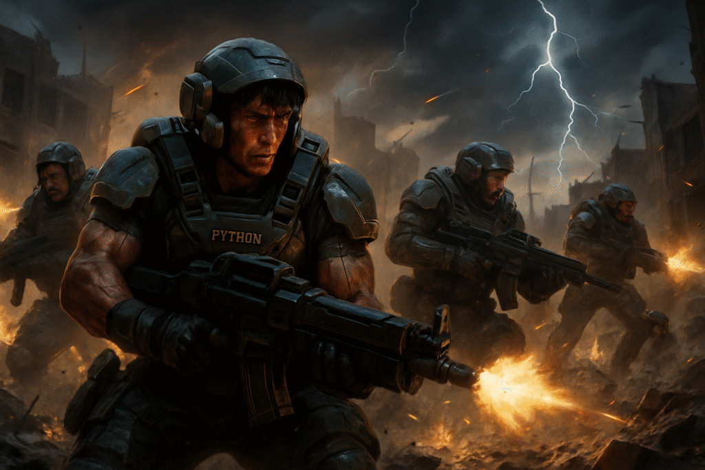 découvrez helldivers 2 où les commandos pythons incarnent rambo dans des batailles acharnées, alliant action intense et stratégie militaire pour une expérience de jeu inoubliable.