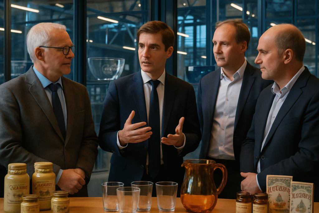 Jean-Noël Barrot, ministre des Affaires Étrangères, au cœur des entreprises emblématiques du Loiret : Duralex et Martin-Pouret 1 découvrez la visite de jean-noël barrot, ministre des affaires étrangères, au sein des entreprises emblématiques du loiret : duralex et martin-pouret. un moment fort pour valoriser l'industrie locale et le savoir-faire français.