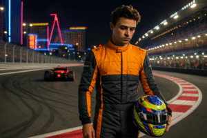 lando norris analyse sa course au gp de las vegas, reconnait une erreur au premier virage qui lui a coûté la victoire face à max verstappen.