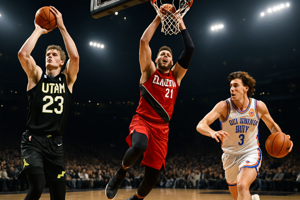 découvrez les performances clés de lauri markkanen, jusuf nurkic et josh giddey lors de la nuit nba du 16 au 17 novembre 2025, avec des statistiques et moments forts.