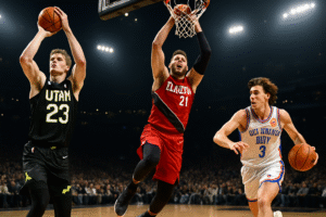 découvrez les performances clés de lauri markkanen, jusuf nurkic et josh giddey lors de la nuit nba du 16 au 17 novembre 2025, avec des statistiques et moments forts.