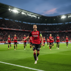 découvrez comment le capitaine rongier mène le stade rennais à une place prestigieuse dans le top 4 de la ligue 1, propulsant ainsi l'équipe parmi l'élite du football français.