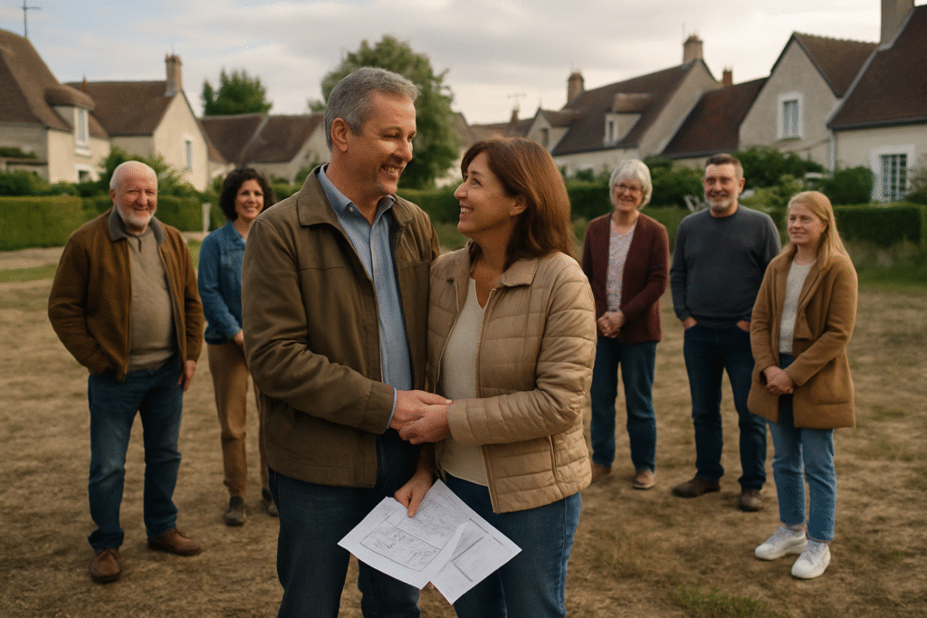 un couple du loiret renonce à son projet de permis de construire, apportant un grand soulagement aux habitants du voisinage.