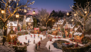 découvrez à lannion un jardin féerique transformé en un village de noël éblouissant, avec près de 500 figurines qui émerveilleront petits et grands.