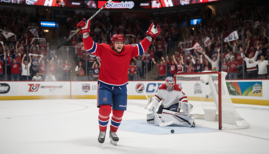 alexandre texier inscrit son troisième but avec les canadiens de montréal en nhl, renforçant sa place clé dans l'équipe.