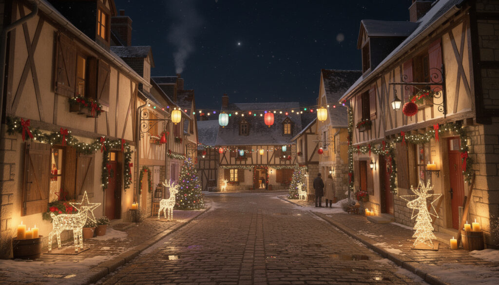 explorez ce charmant village de l'eure à travers des images captivantes et laissez-vous émerveiller par sa spectaculaire collection d'illuminations de fêtes qui enchantent petits et grands.