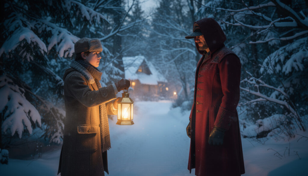 découvrez l'épisode 16 des contes de l'avent : ernest vit une rencontre mystérieuse avec l'homme au manteau rouge qui changera à jamais son noël.