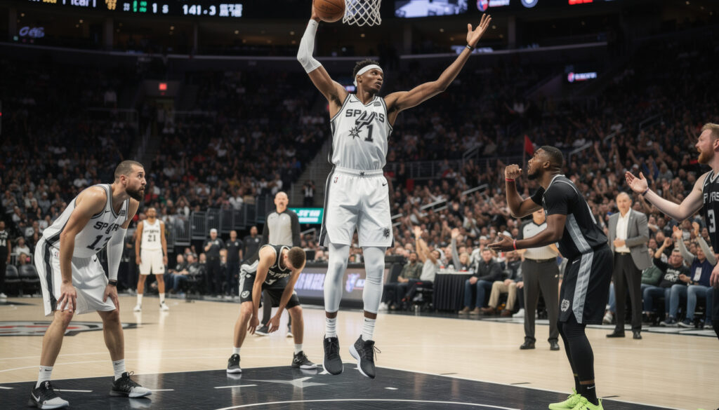 les spurs subissent un deuxième revers consécutif malgré une performance impressionnante de wembanyama, qui brille par son exploit spectaculaire.