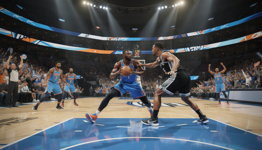 découvrez les horaires et les chaînes pour suivre en direct le match nba entre oklahoma city et san antonio spurs. ne manquez aucune action de ce duel passionnant !