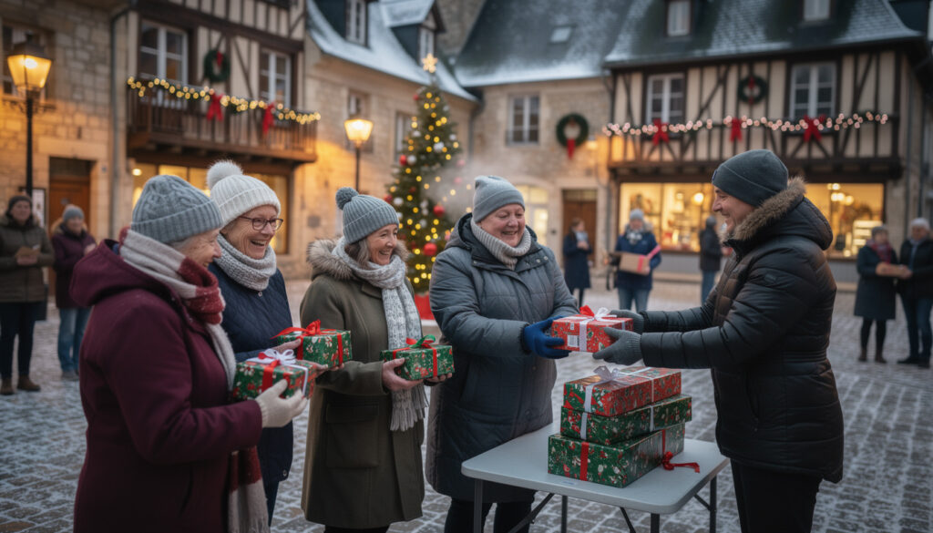 découvrez la remise des colis de noël aux aînés à pont-l'évêque, un moment chaleureux de joie et de partage qui renforce les liens intergénérationnels pendant les fêtes.