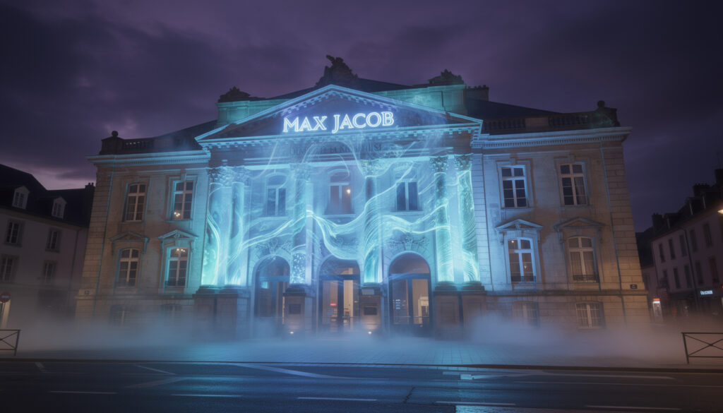 découvrez la transformation étonnante du théâtre max jacob à quimper, où une mystérieuse teinte bleue révèle un nouveau visage artistique et culturel.