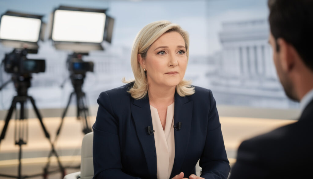 marine le pen se confie sur son avenir politique dans la tribune dimanche et évoque la possibilité que jordan bardella lui succède au sein de son parti.