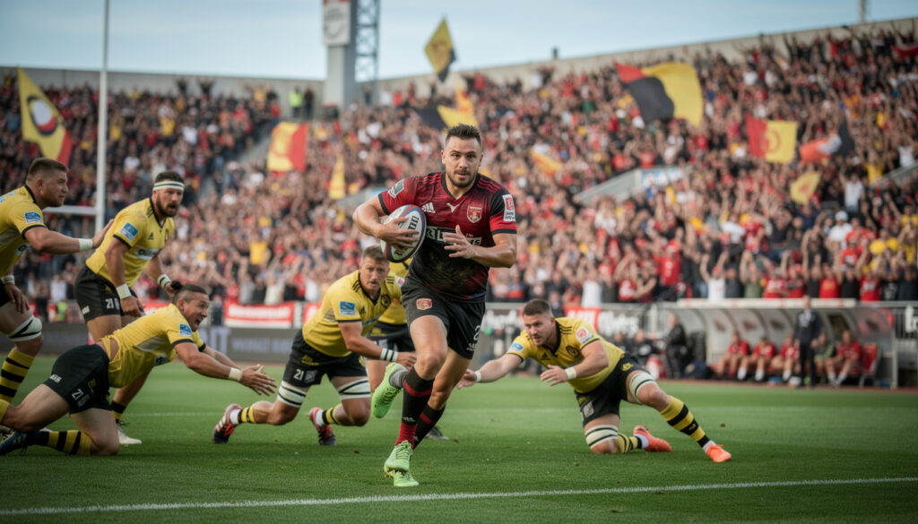 découvrez comment le stade toulousain a décroché le titre de champion d’automne du top 14 grâce à une performance exceptionnelle de dupont face à la rochelle.