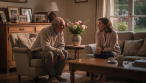 un retraité de loire-atlantique cherche à établir une relation intime avec l'amie proche de sa défunte épouse, explorant de nouveaux liens après une perte.