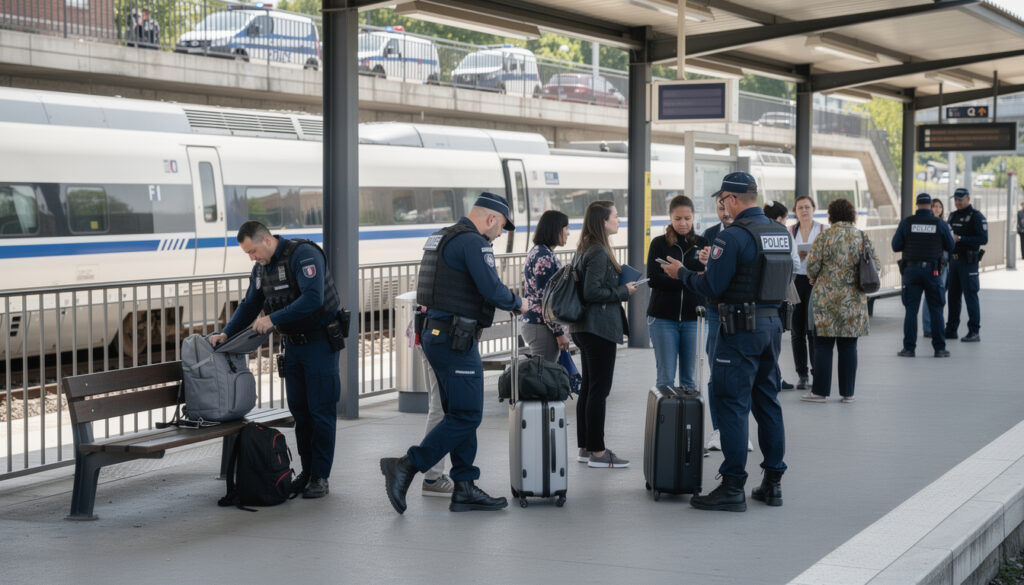 opération de contrôle majeure sur la ligne h du val-d'oise : perquisitions et sanctions renforcées pour assurer la sécurité des voyageurs.