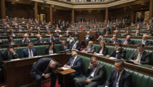 découvrez comment l'assemblée nationale, épuisée après un marathon budgétaire intense, lutte contre la fatigue et les valises sous les yeux des députés exténués.