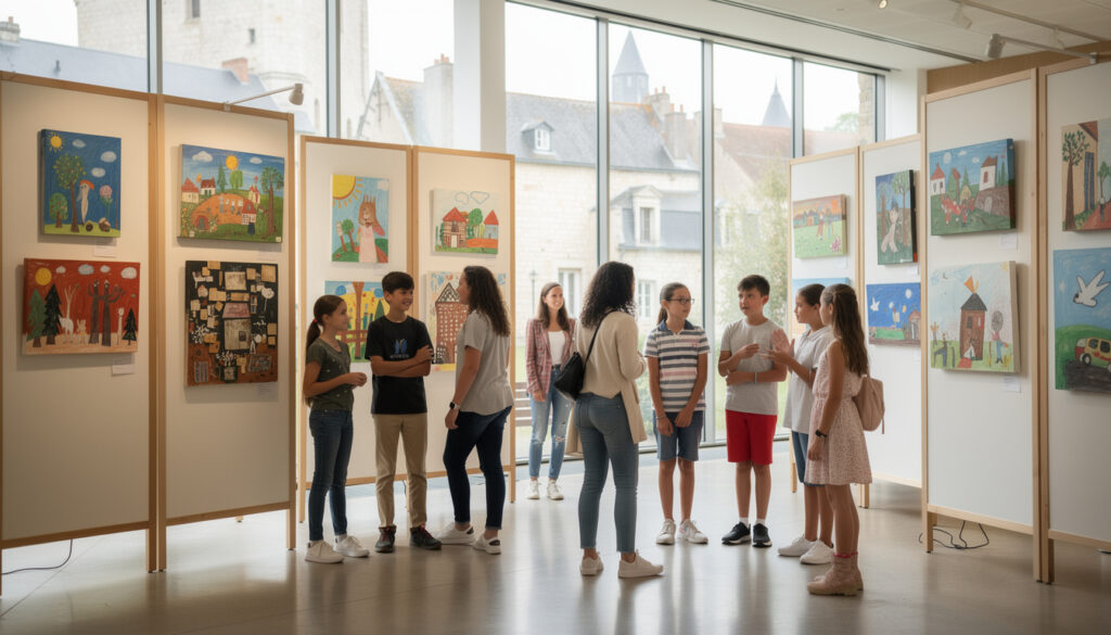 à nogent-le-rotrou, des collégiens révèlent leur talent artistique et se distinguent lors d'une prestigieuse exposition internationale, témoignant de leur créativité et passion.