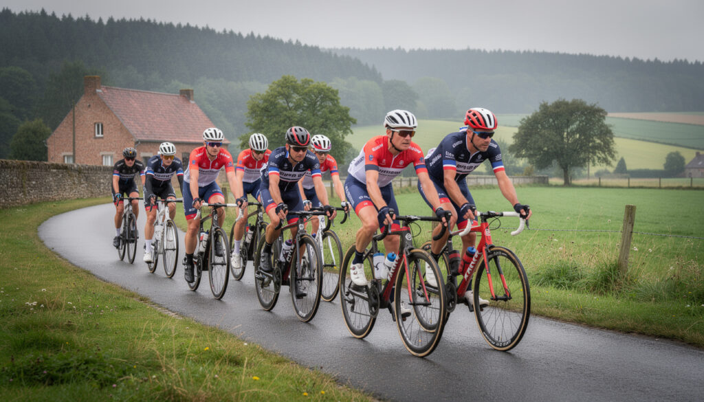 découvrez comment la pédale combs-la-villaise renforce ses compétences et son expérience lors de compétitions cyclistes en belgique.