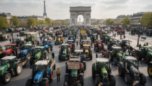 suivez en direct la manifestation agricole à paris où 150 tracteurs ont investi la capitale, d'après la préfecture de police. retrouvez les dernières informations et évolutions de cet événement majeur.