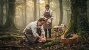 plongez dans une aventure gourmande au cœur d'une truffière d'orléans avec un chef passionné. découvrez en duo les secrets et la magie de la quête de l'or noir.