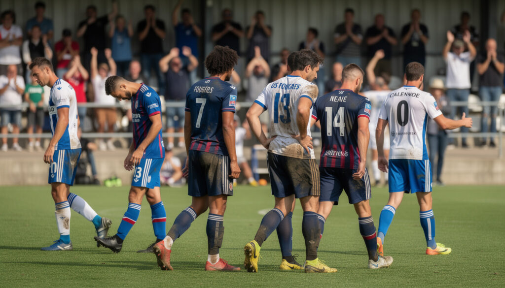 revivez le match intense entre l'us fougères et alençon qui se sont séparés sur un score nul dans une rencontre pleine de suspense et d'engagement.