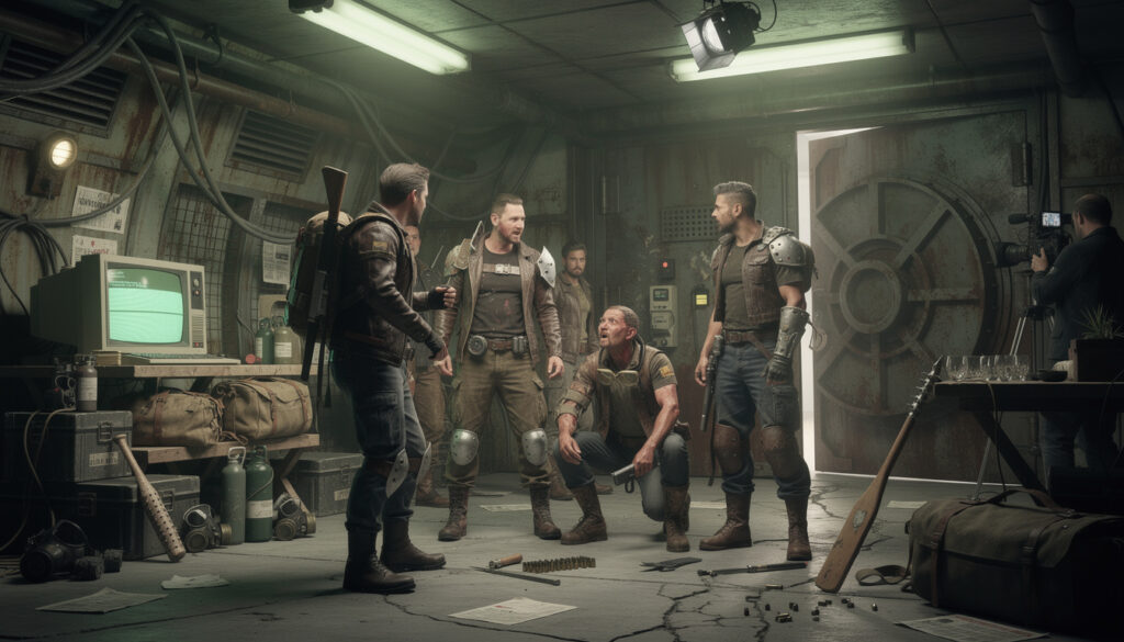 découvrez game and watch : une aventure unique mêlant télé-réalité et ambiance post-apocalyptique de fallout shelter. plongez dans l'univers captivant de la saga fallout avec cette nouvelle expérience immersive.