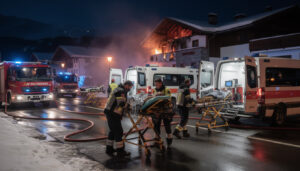 incendie tragique à crans-montana : quatre victimes évacuées vers lyon, dont valentin plongé dans le coma. suivez les dernières informations sur cet événement dramatique.