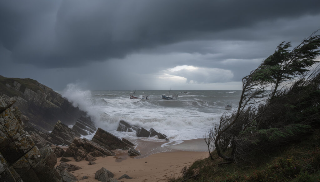 la tempête ingrid se rapproche de la manche, entraînant une vigilance jaune dans le département. suivez les dernières informations et conseils de sécurité.