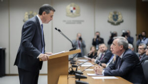 le président de la commission d'enquête sur l’audiovisuel public critique vivement charles alloncle, dénonçant le mélange nuisible entre politique et spectacle médiatique.